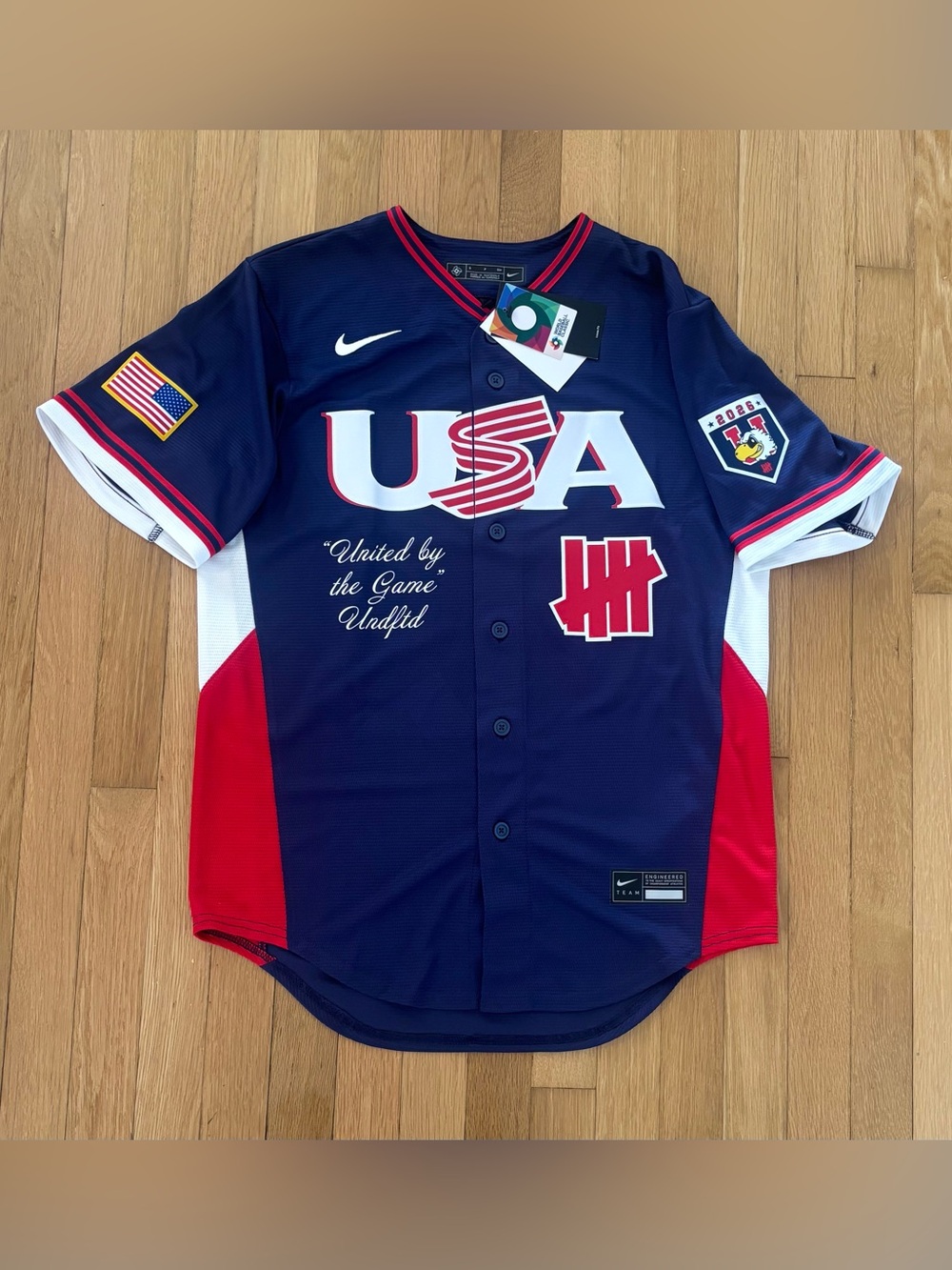 Nike Undefeated Team USA Baseball Jersey Mens S 2026 WBC Shirt Deadstock New NWT